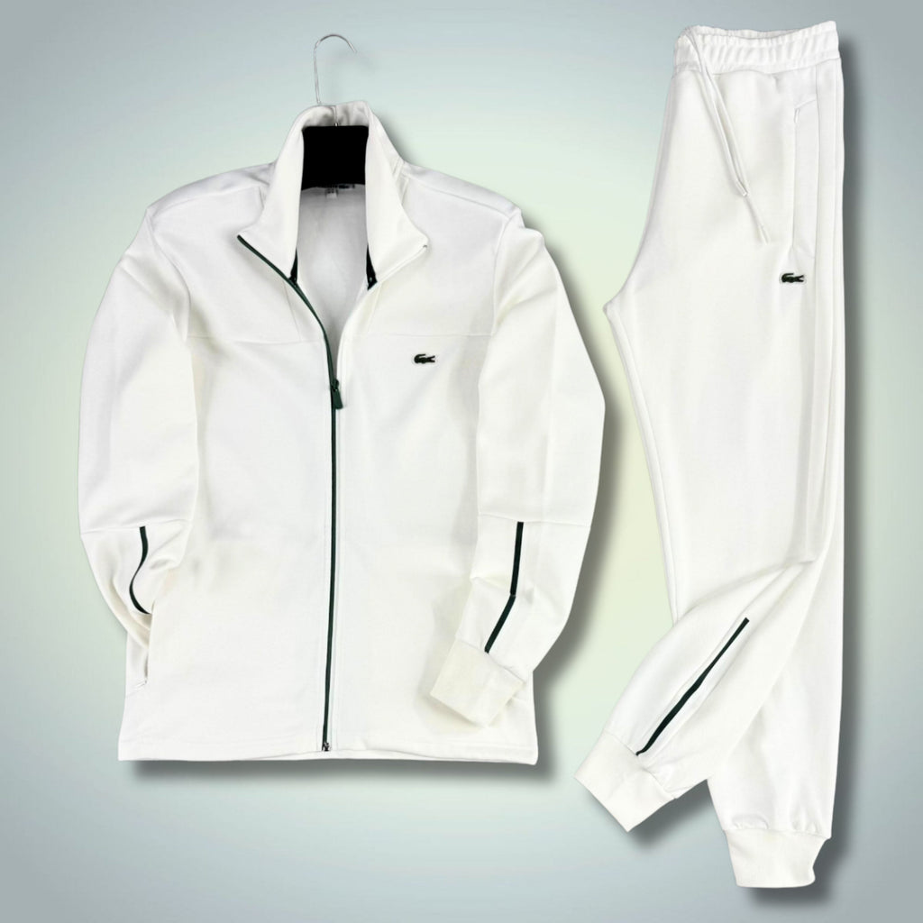 Pánská tepláková souprava Lacoste, bílá. 2025. Prémiová kvalita