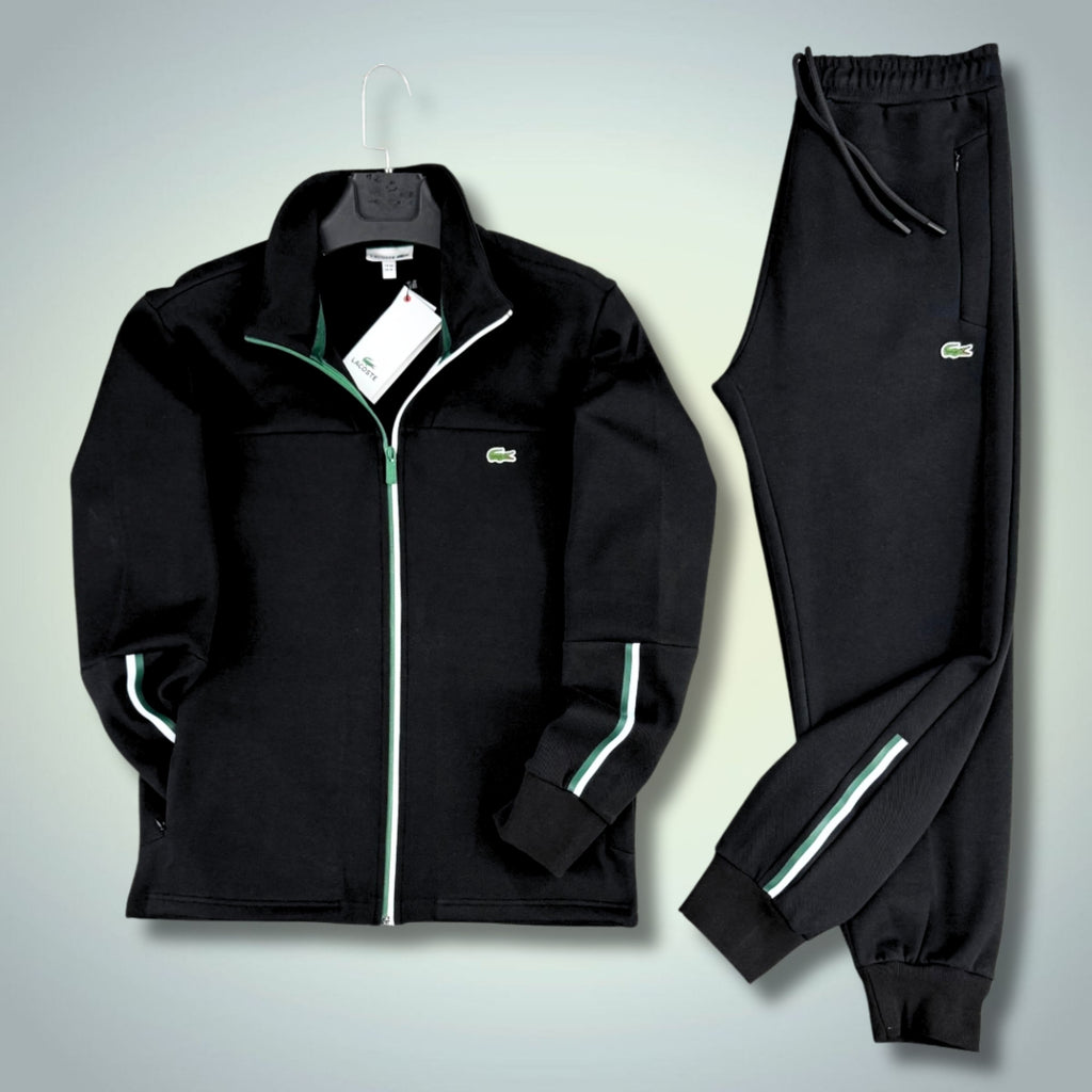 Pánská tepláková souprava Lacoste, černá. 2025. Prémiová kvalita