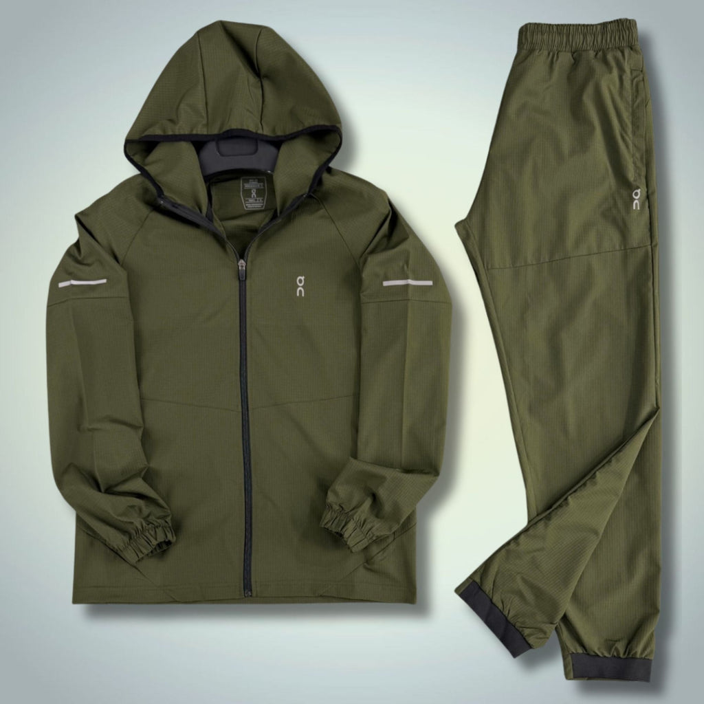 ON Pánský Tkaný Sportovní Set. Zelený