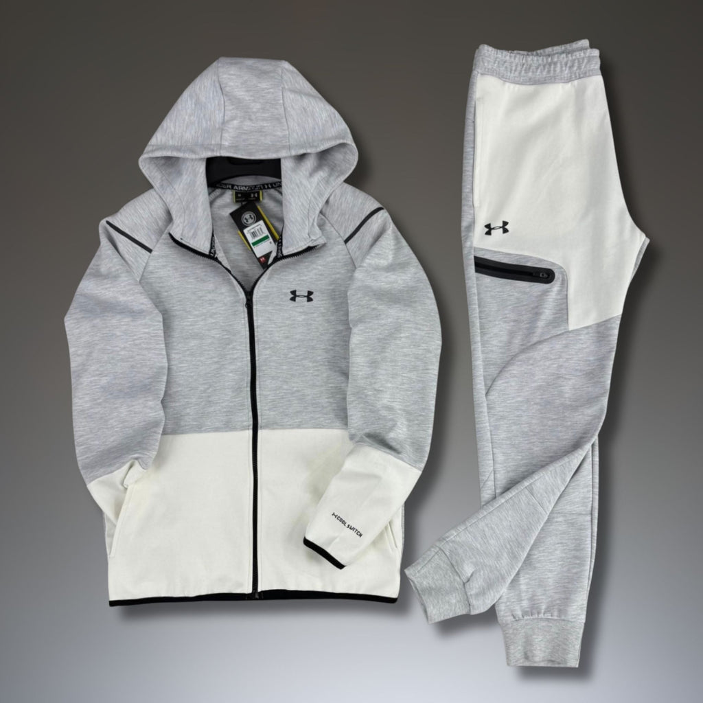 Under Armour Pánský Sportovní Set. Klasická Šedá-Bílá