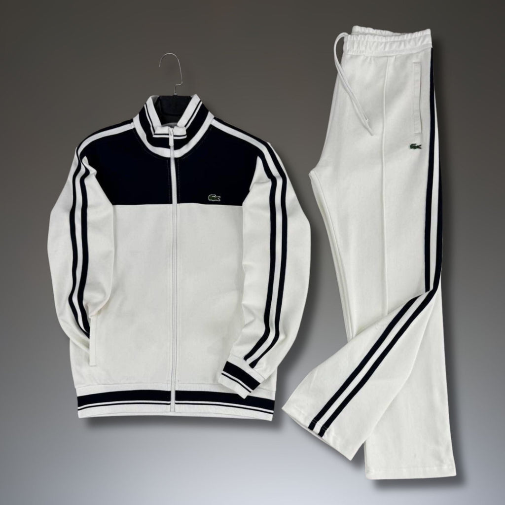 Lacoste pánská souprava, bílo-černá, Model 2026, prémiová kvalita