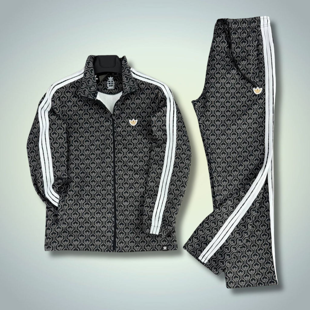 Adidas DJ pánská souprava, černo-bílá, prémiová kvalita