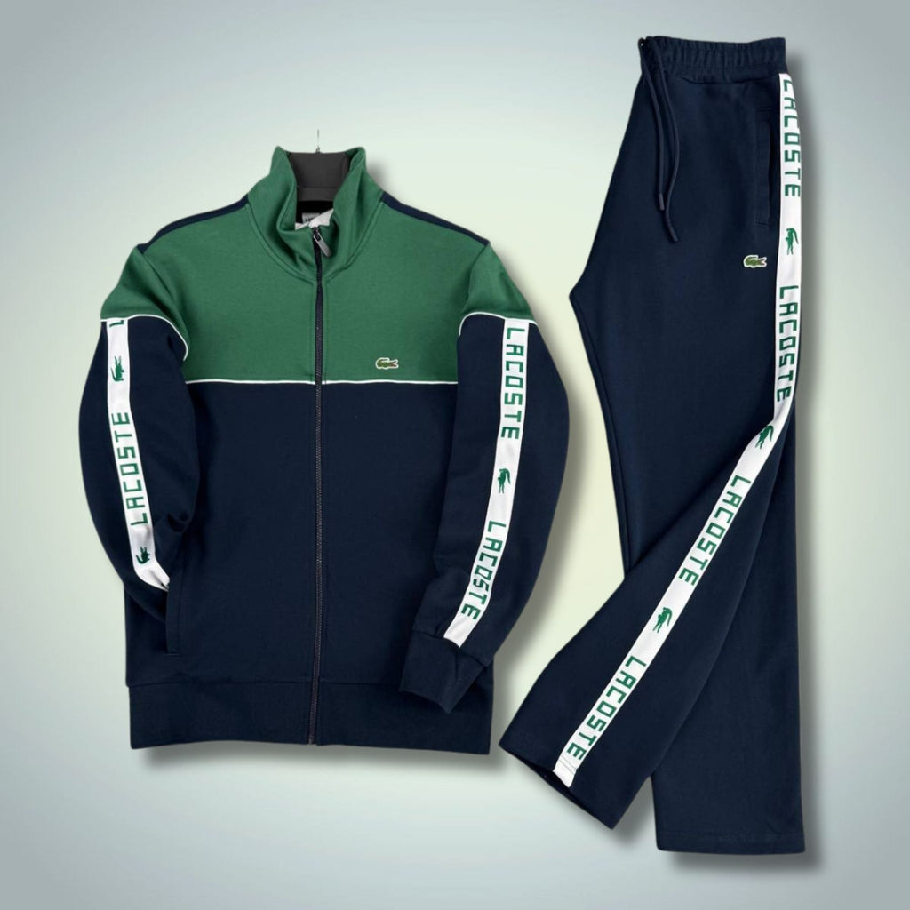 Lacoste pánská souprava, tmavě modro-zelená, Model 2026, prémiová kvalita