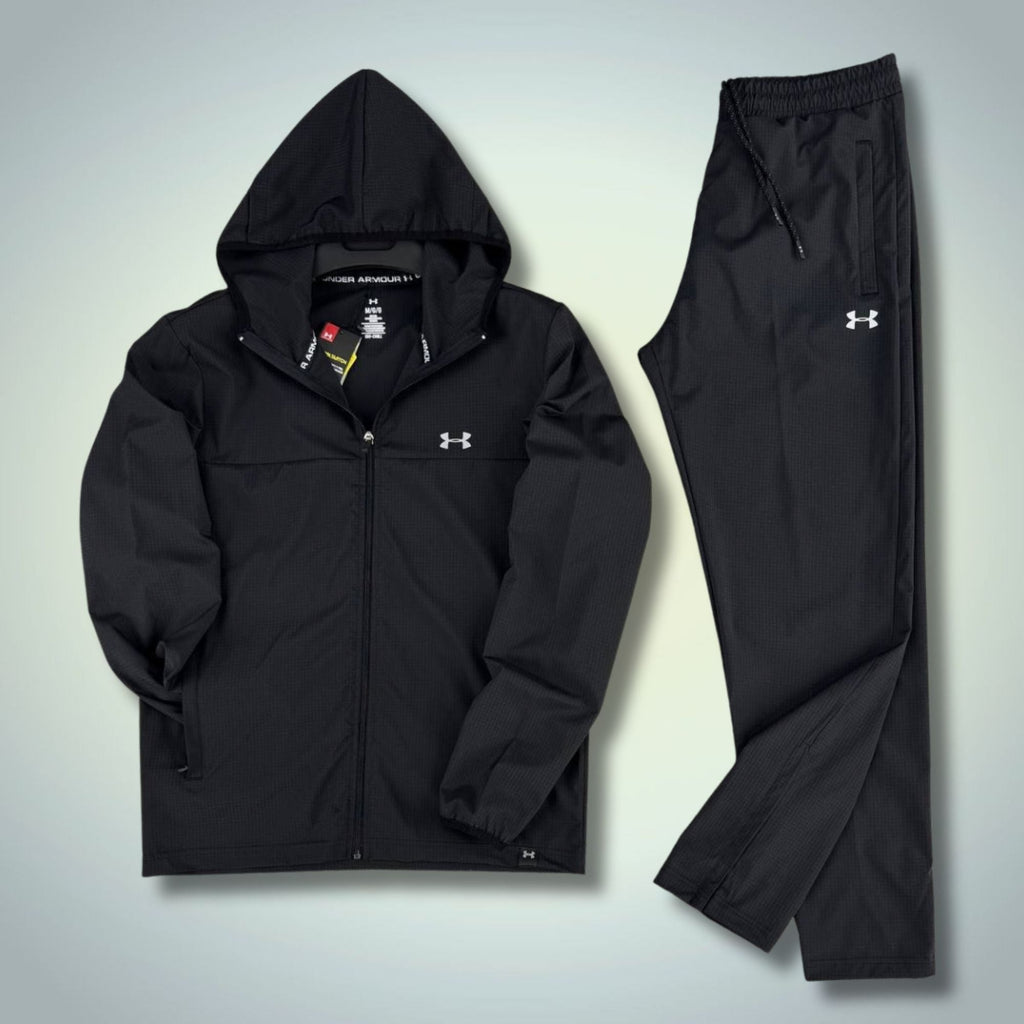 Under Armour pánská nepromokavá sportovní souprava, černá, velké logo. Prémiová kvalita