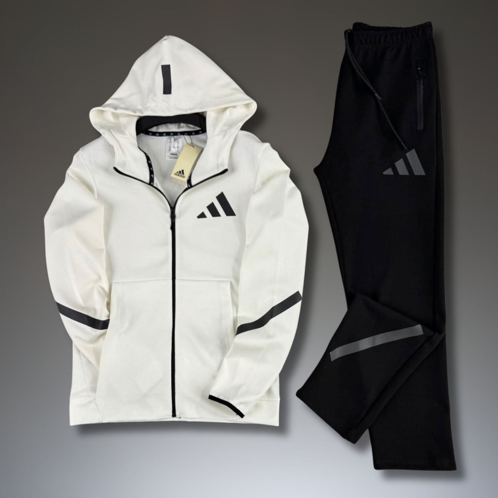 Adidas pánská sportovní souprava, 2025, černo-bílá. Prémiová kvalita