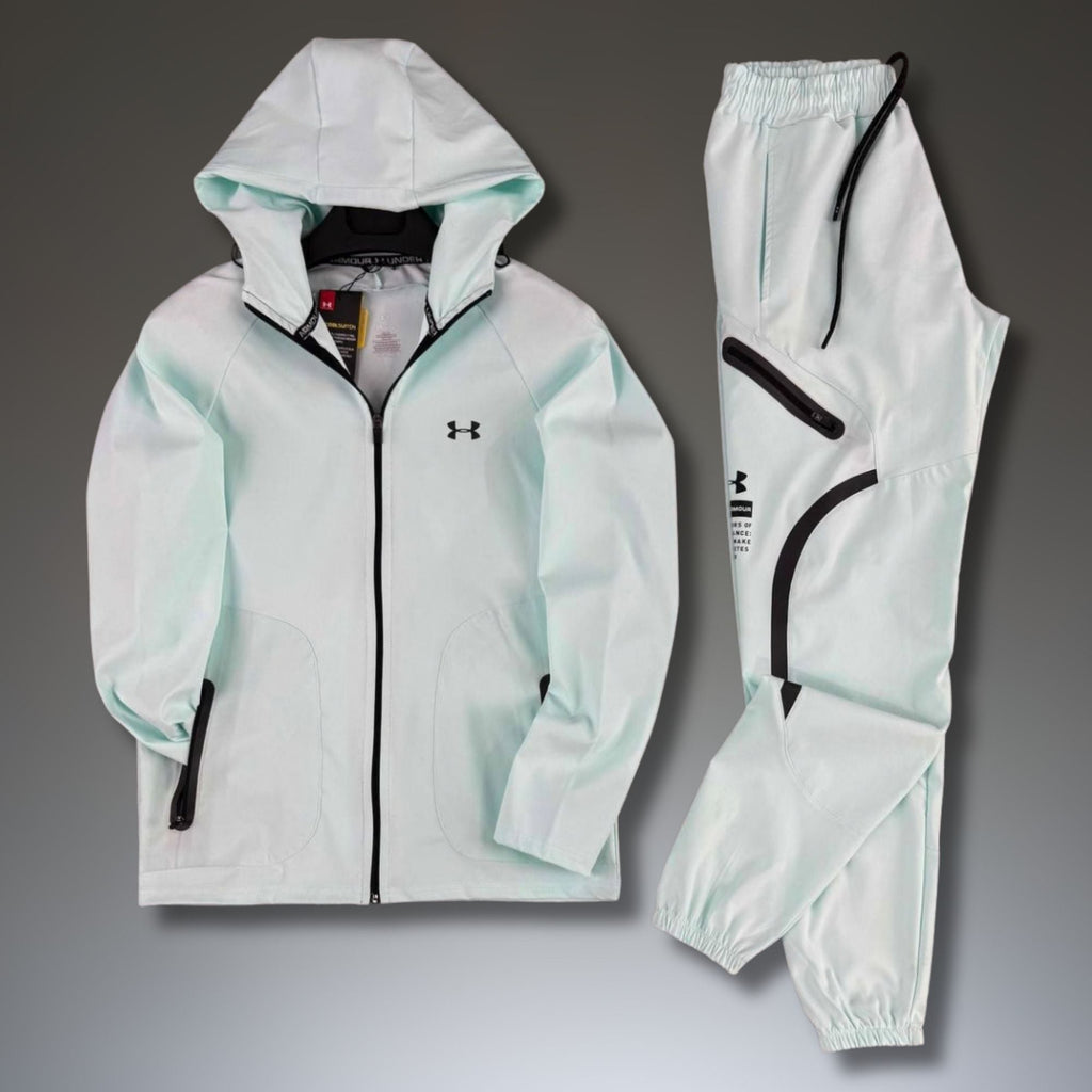 Under Armour pánská nepromokavá sportovní souprava, světle modrá. Premium