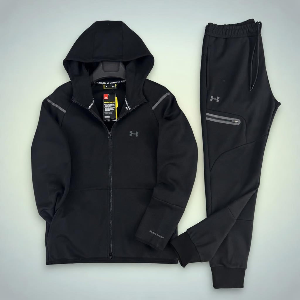 Under Armour pánská sportovní souprava s reflexními prvky, černá. Prémiová kvalita
