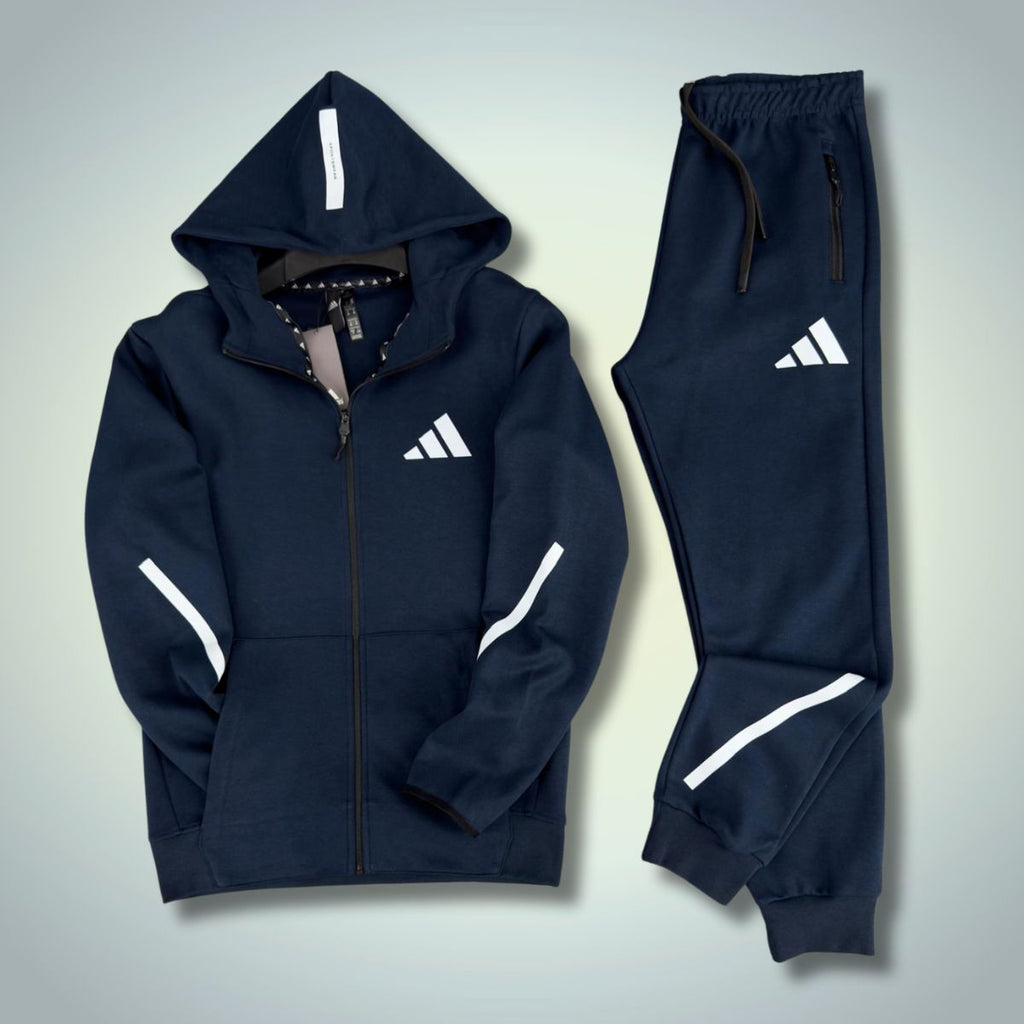 Pánská tepláková souprava Adidas, 2025, tmavě modrá. Prémiová kvalita