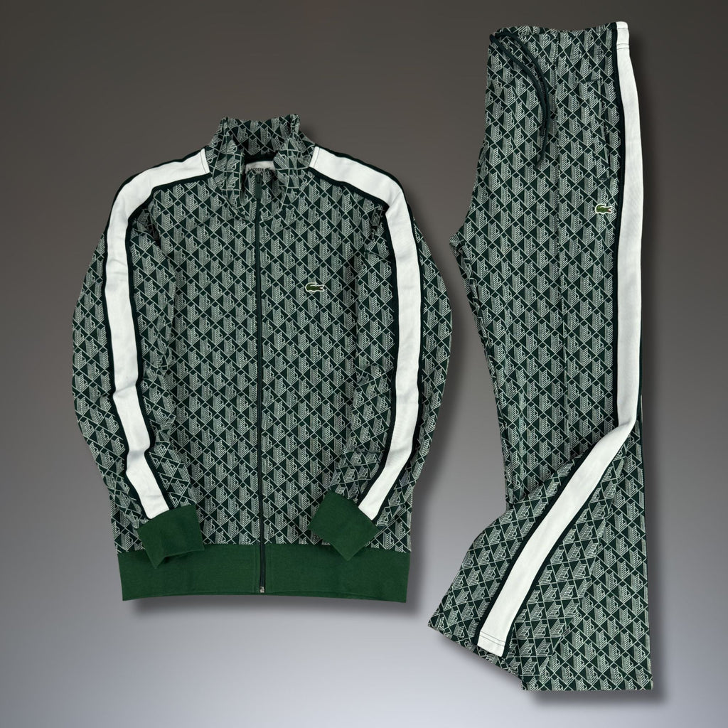 Lacoste Pánský Sportovní Set, Jacquard Monogram, Model 2025. Tmavě Zelený