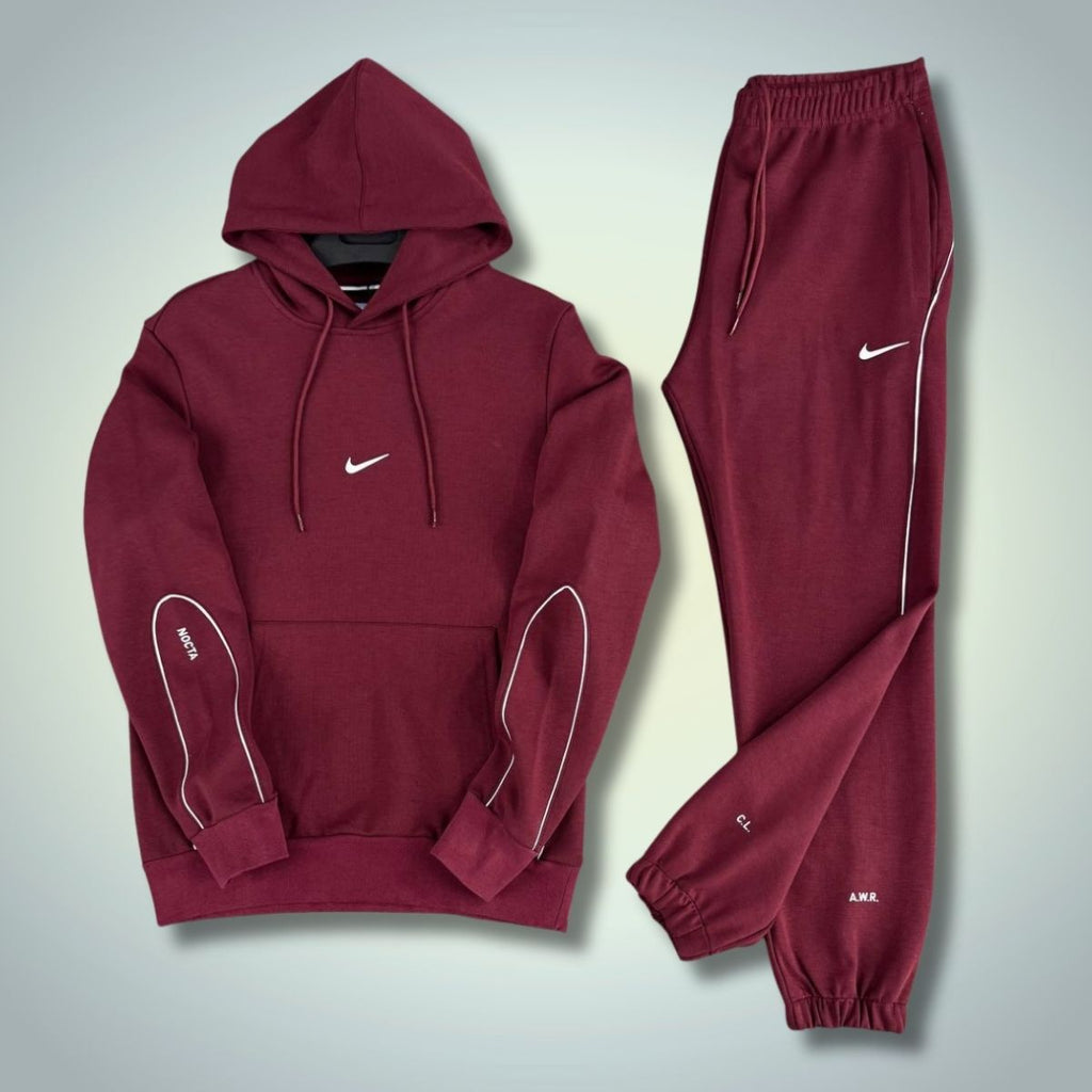 Nike Nocta pánská tepláková souprava s mikinou, vínová. Prémiová kvalita