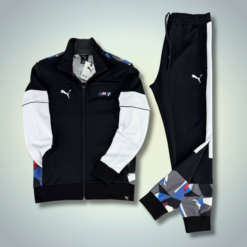 Puma x BMW pánská tepláková souprava, černá. Prémiová kvalita