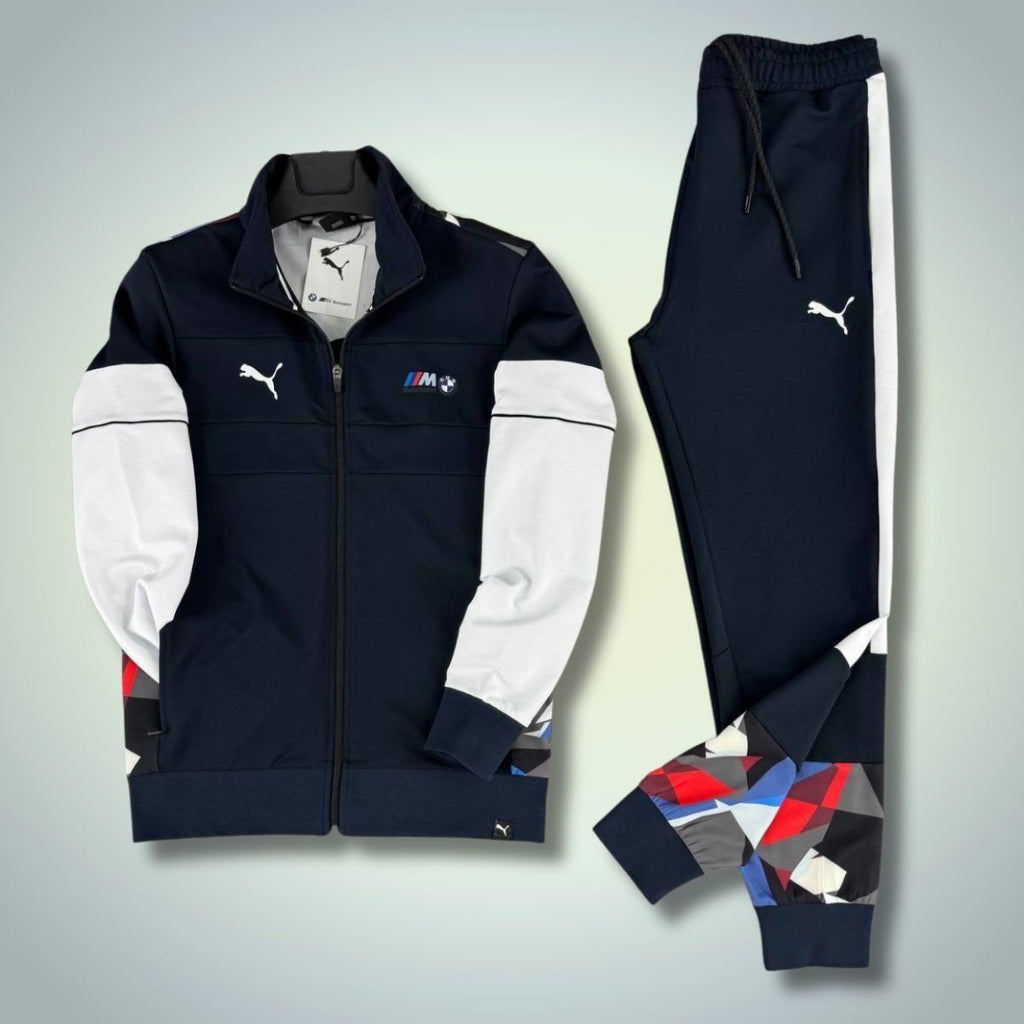 Puma x BMW pánská tepláková souprava, tmavě modrá. Prémiová kvalita