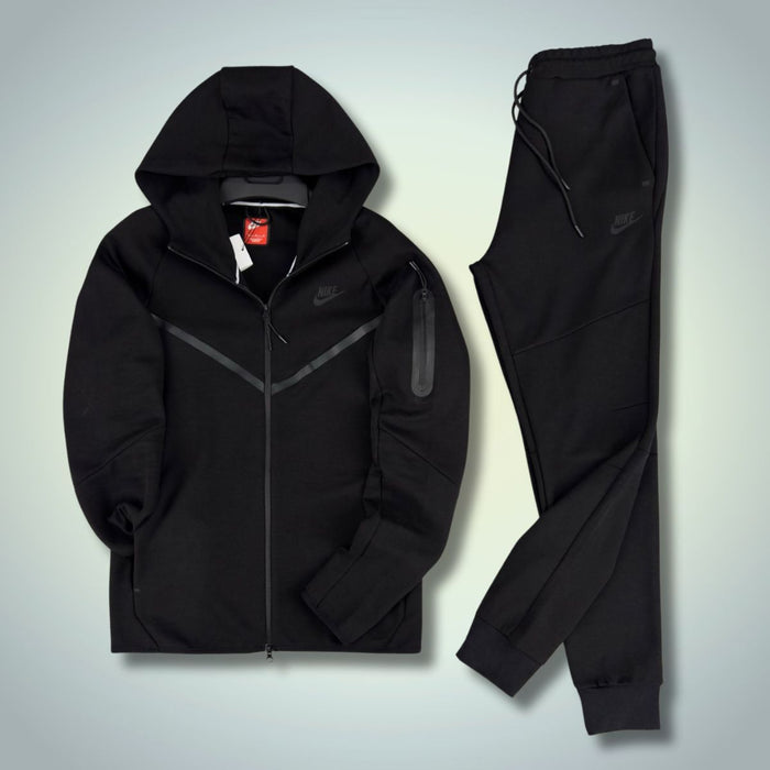 Pánská tepláková souprava Nike Tech Fleece, černá. Model 2024. Prémiová kvalita