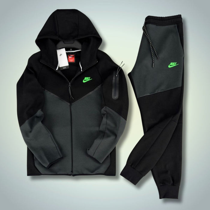 Nike Tech Fleece pánská tepláková souprava, černá - grafitová. Model 2024. Prémiová kvalita