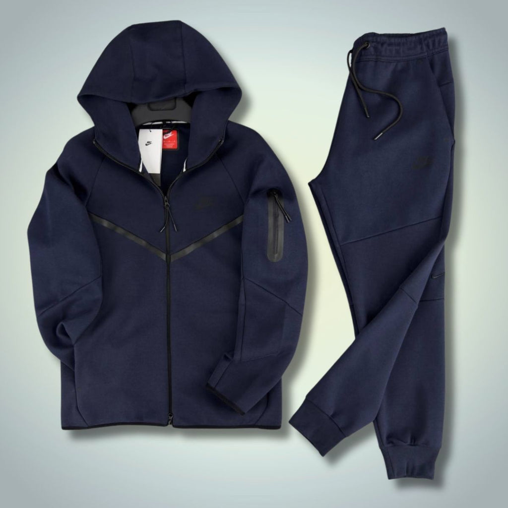 Pánská tepláková souprava Nike Tech Fleece, tmavě modrá. Model 2024. Prémiová kvalita