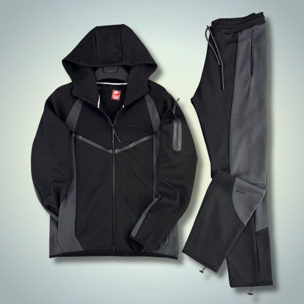 Nike Tech Fleece pánská souprava, černo-grafitová, Model 2026, prémiová kvalita