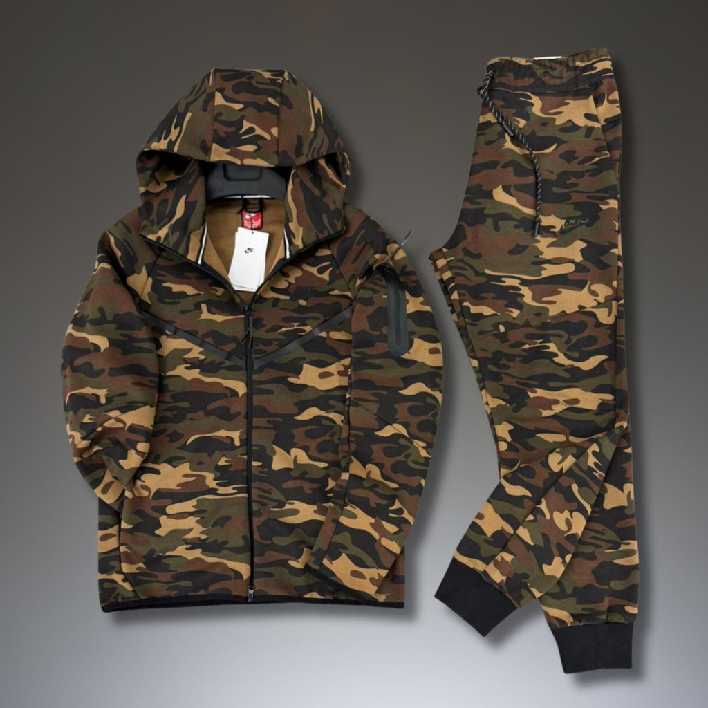 Nike Tech Fleece pánská souprava, vojenská, Model 2024, prémiová kvalita