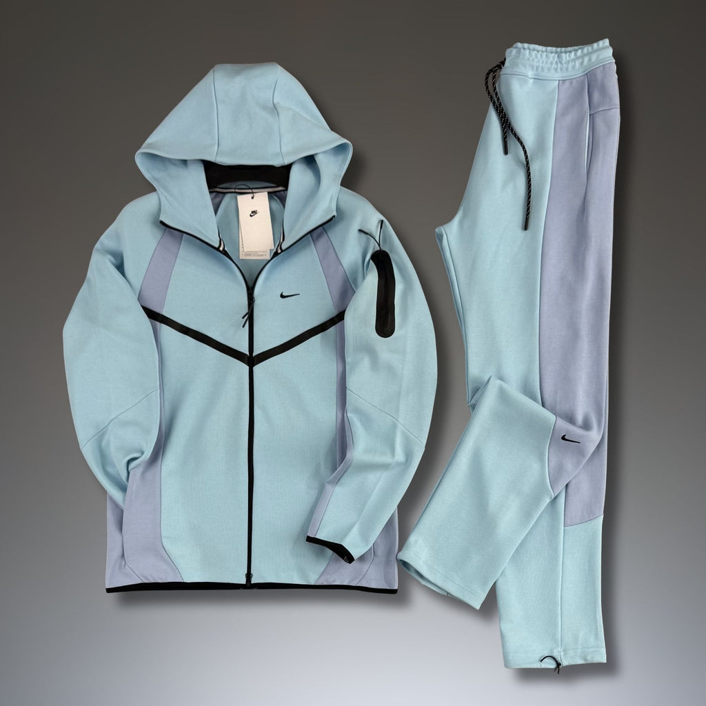 Nike Tech Fleece pánská souprava, světle modrá, Model 2026, prémiová kvalita