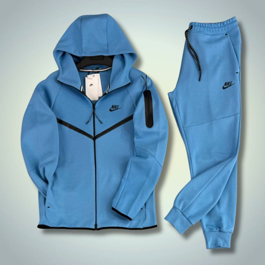 Nike Tech Fleece pánská souprava, modrá, Model 2024, prémiová kvalita