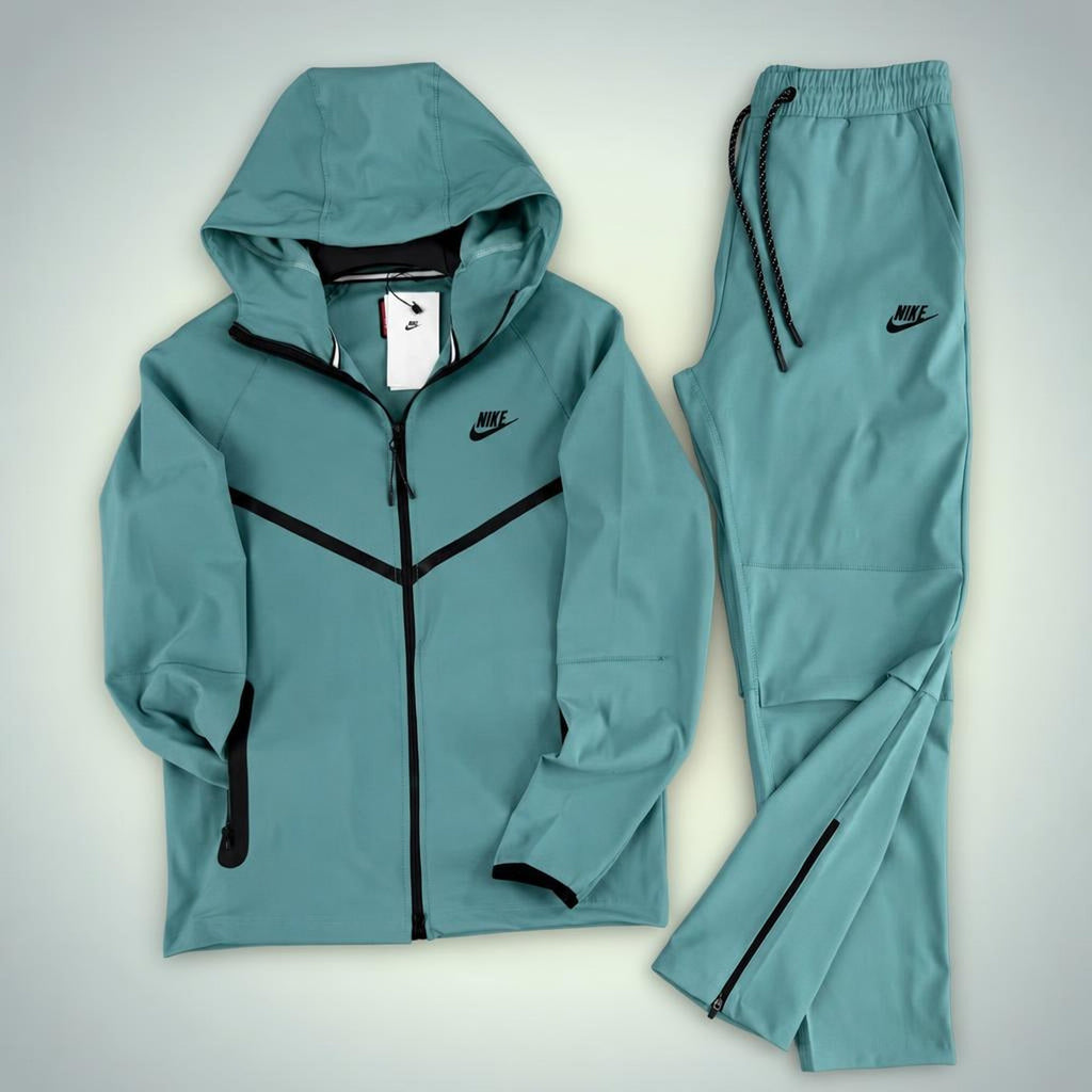 Nike Wooven Tech Fleece pánská tepláková souprava, tyrkysová. Prémiová kvalita