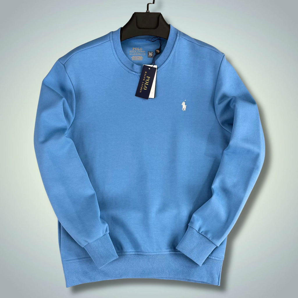 Pánská mikina Ralph Lauren, světle modrá. Prémiová kvalita