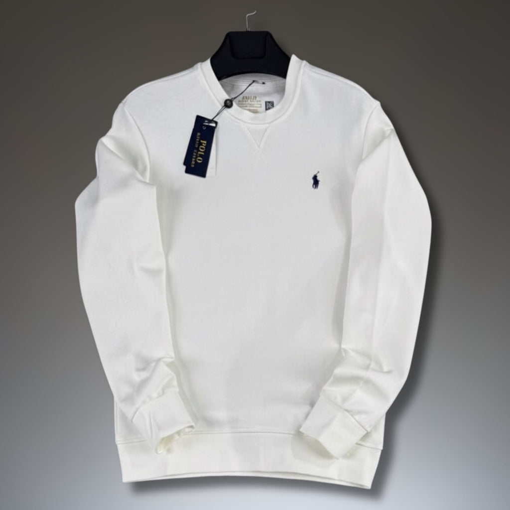 Pánská mikina Ralph Lauren, bílá. Prémiová kvalita