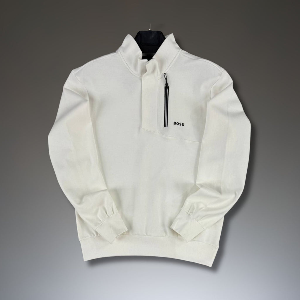 Hugo Boss pánská mikina, bílá, prémiová kvalita