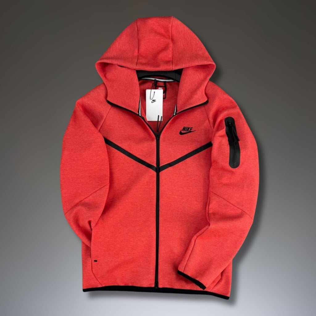 Nike Tech Fleece pánská mikina, korálová. Model 2024. Premium kvalita