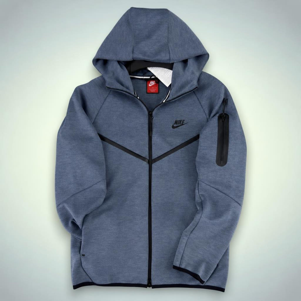 Nike Tech Fleece pánská mikina, ocelově modrá. Model 2024. Premium kvalita