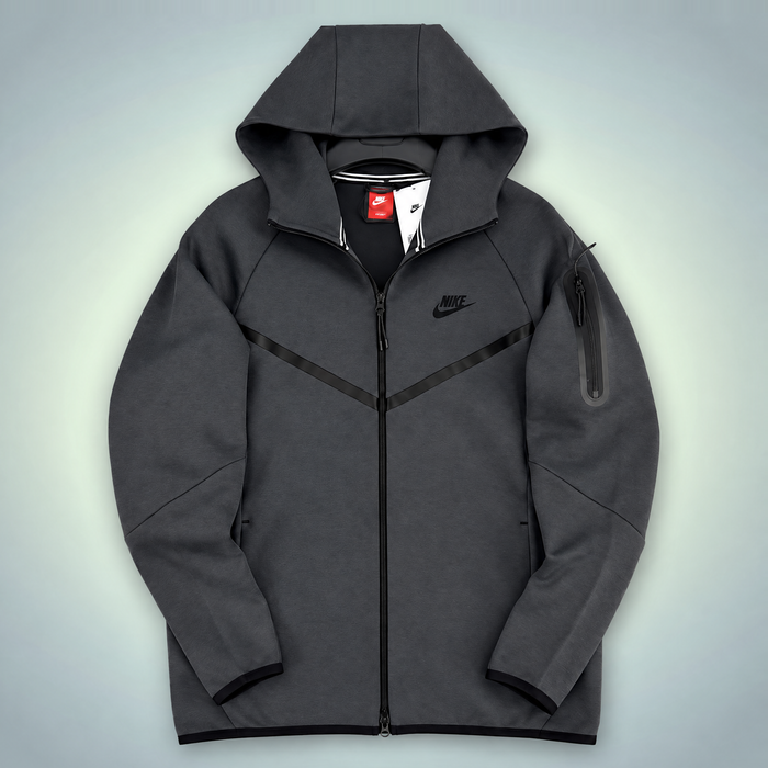 Nike Tech Fleece Pánská Mikina s kapucí. Šedá