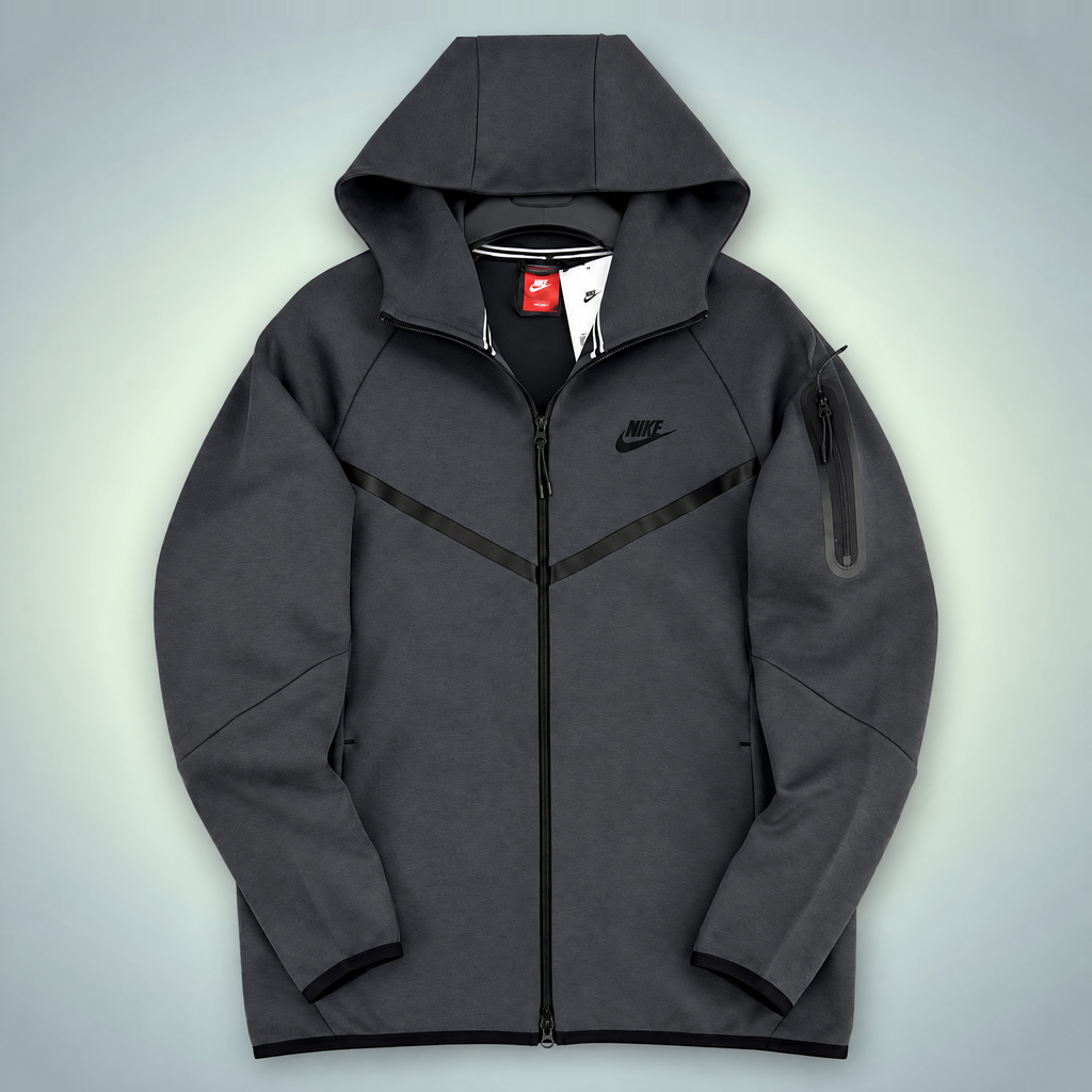 Nike Tech Fleece Pánská Mikina s kapucí. Šedá