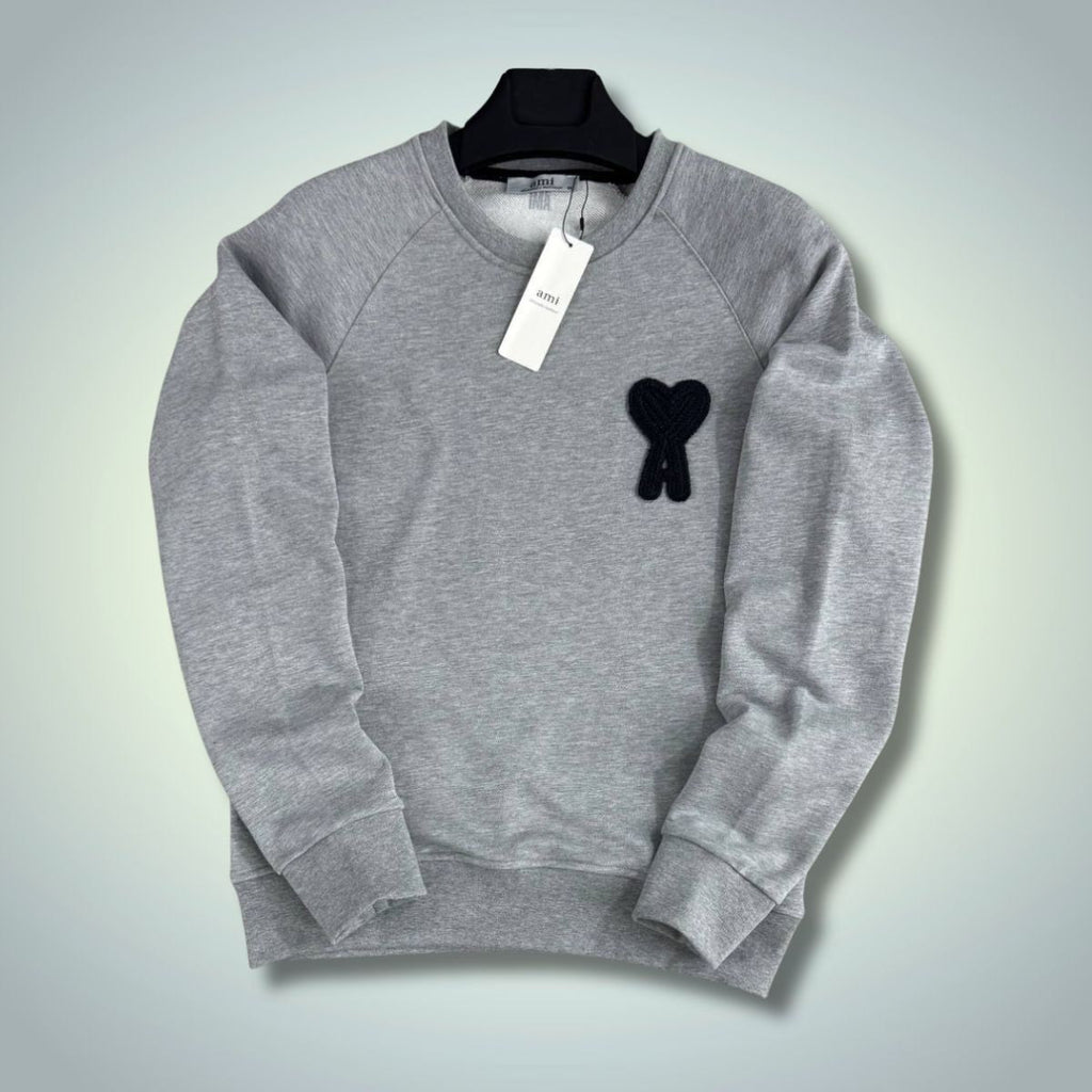 Pánská mikina AM, klasická šedá. Prémiová kvalita