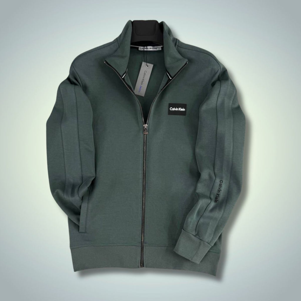 Pánská mikina CK, šalvějově zelená. Prémiová kvalita