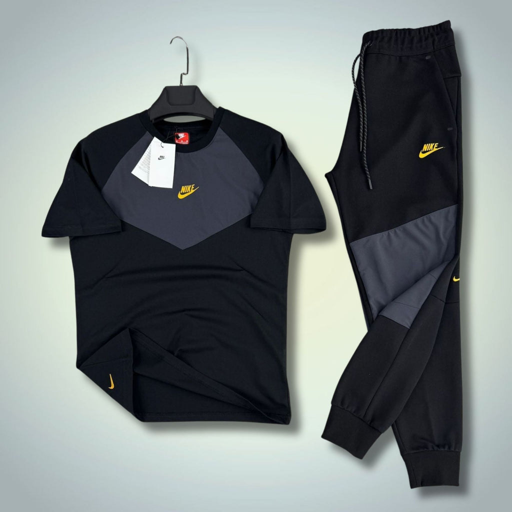 Nike Tech Fleece pánská letní sportovní souprava, černá-grafit. 2026. Prémiová kvalita