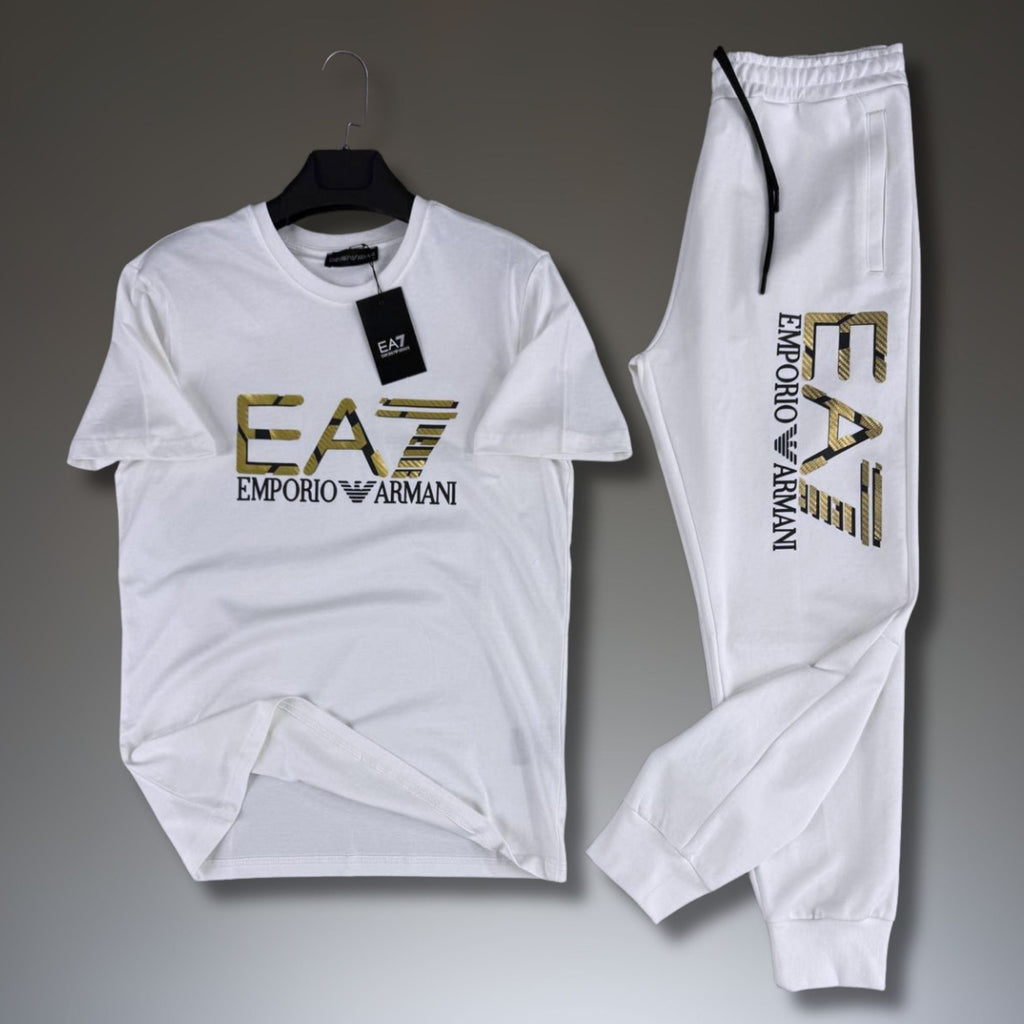 EA7 pánský letní sportovní set, bílý. Premium kvalita