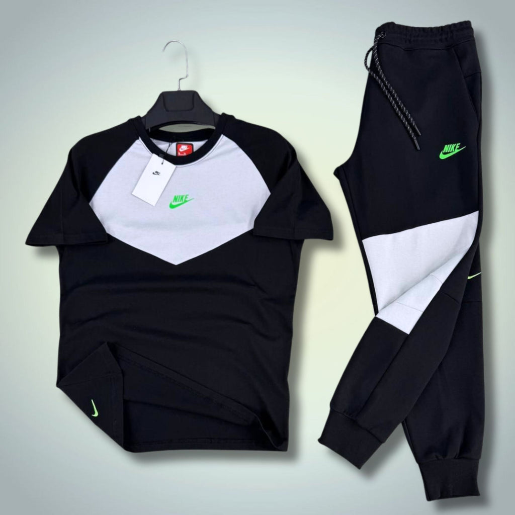 Nike Tech Fleece pánský letní sportovní set, černo-bílý. 2026. Premium kvalita