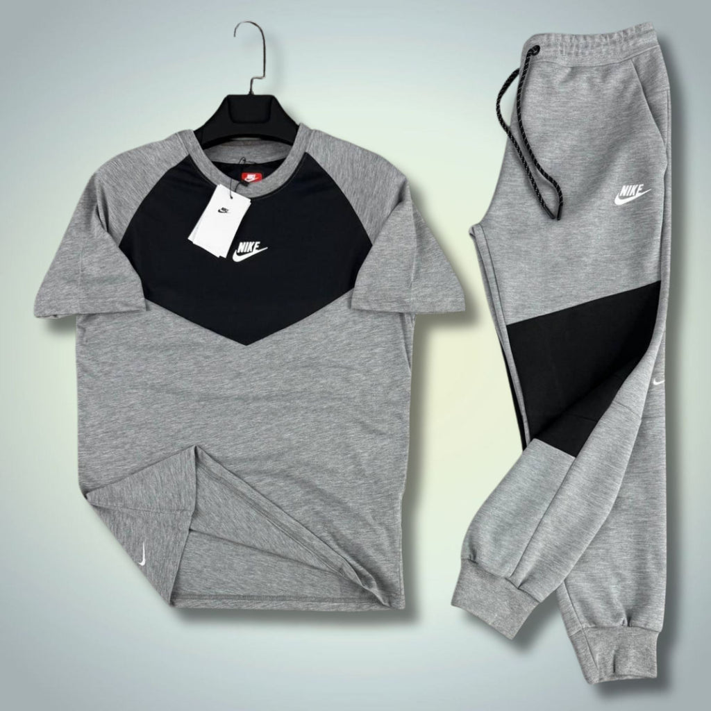 Nike Tech Fleece pánský letní sportovní set, klasické šedé-černé. 2026. Premium kvalita