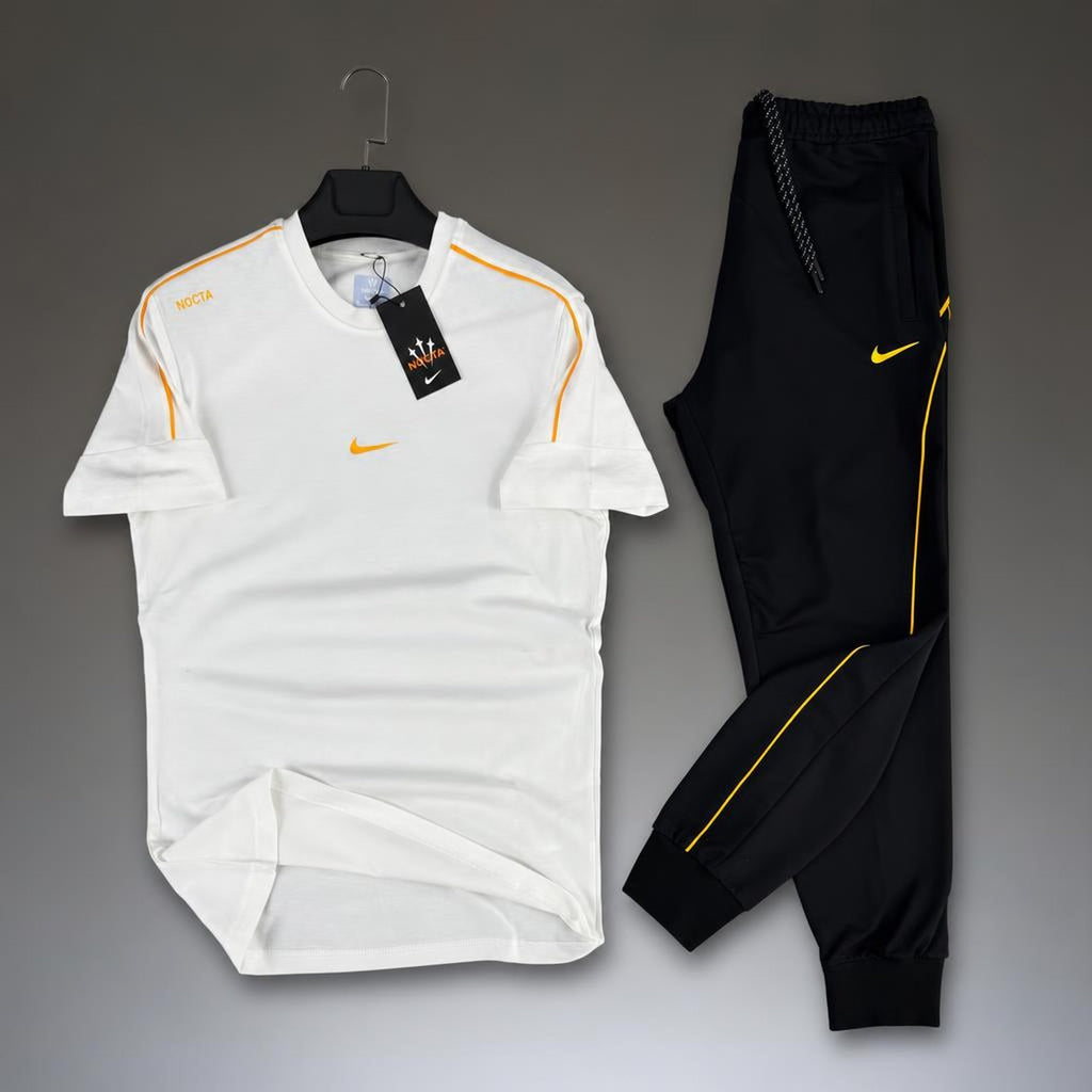 Nike Nocta pánská letní sportovní souprava, bílo-černá. Prémiová kvalita