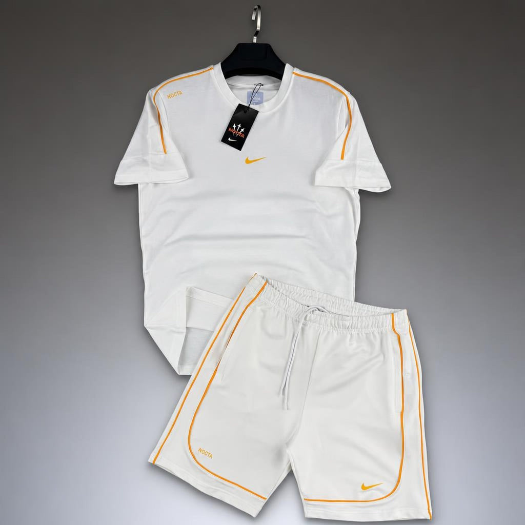 Nike Nocta pánská krátká sportovní souprava, bílá. Premium kvalita