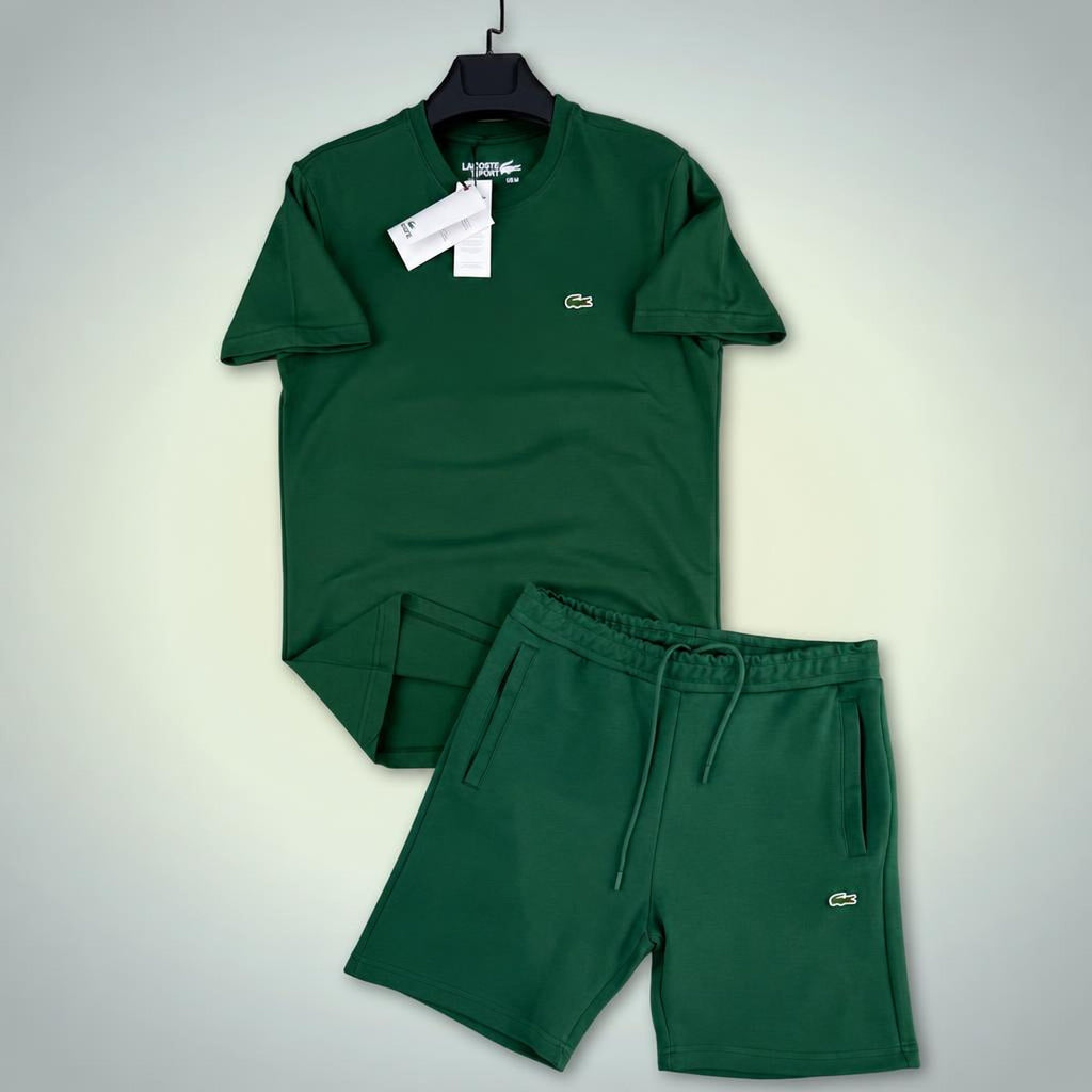 Lacoste Classic pánská krátká sportovní souprava, zelená. Premium kvalita