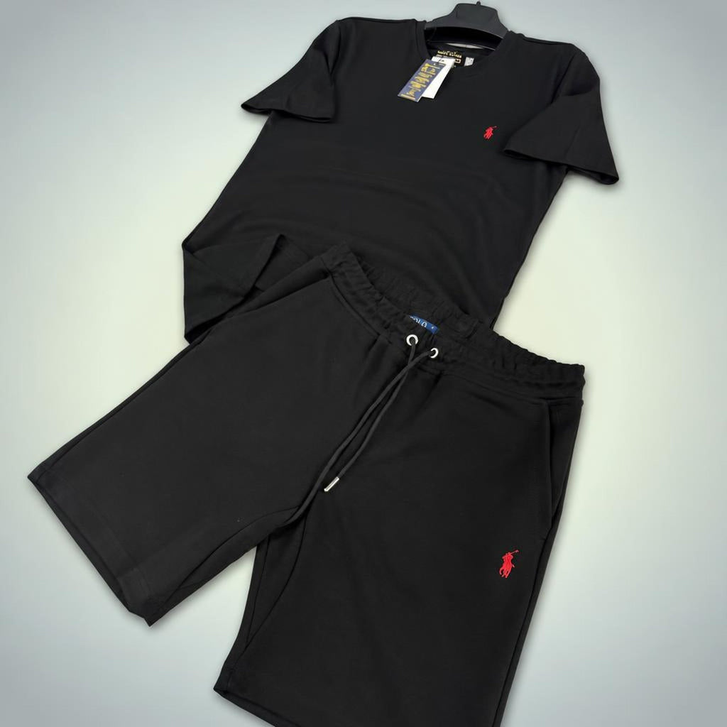 Ralph Lauren Classic pánská krátká sportovní souprava, černá. Premium kvalita