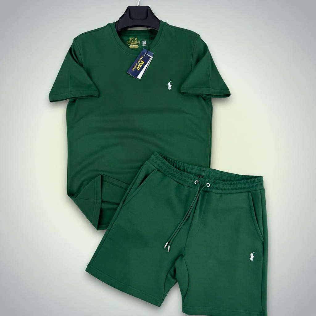 Ralph Lauren Classic pánská krátká sportovní souprava, zelená. Premium kvalita