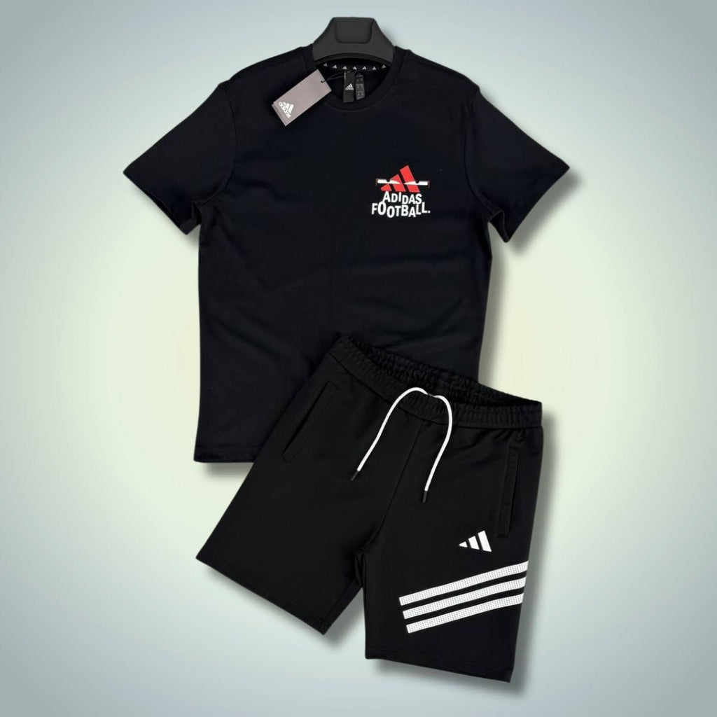 Adidas pánská souprava s kraťasy, Football, černá. Prémiová kvalita