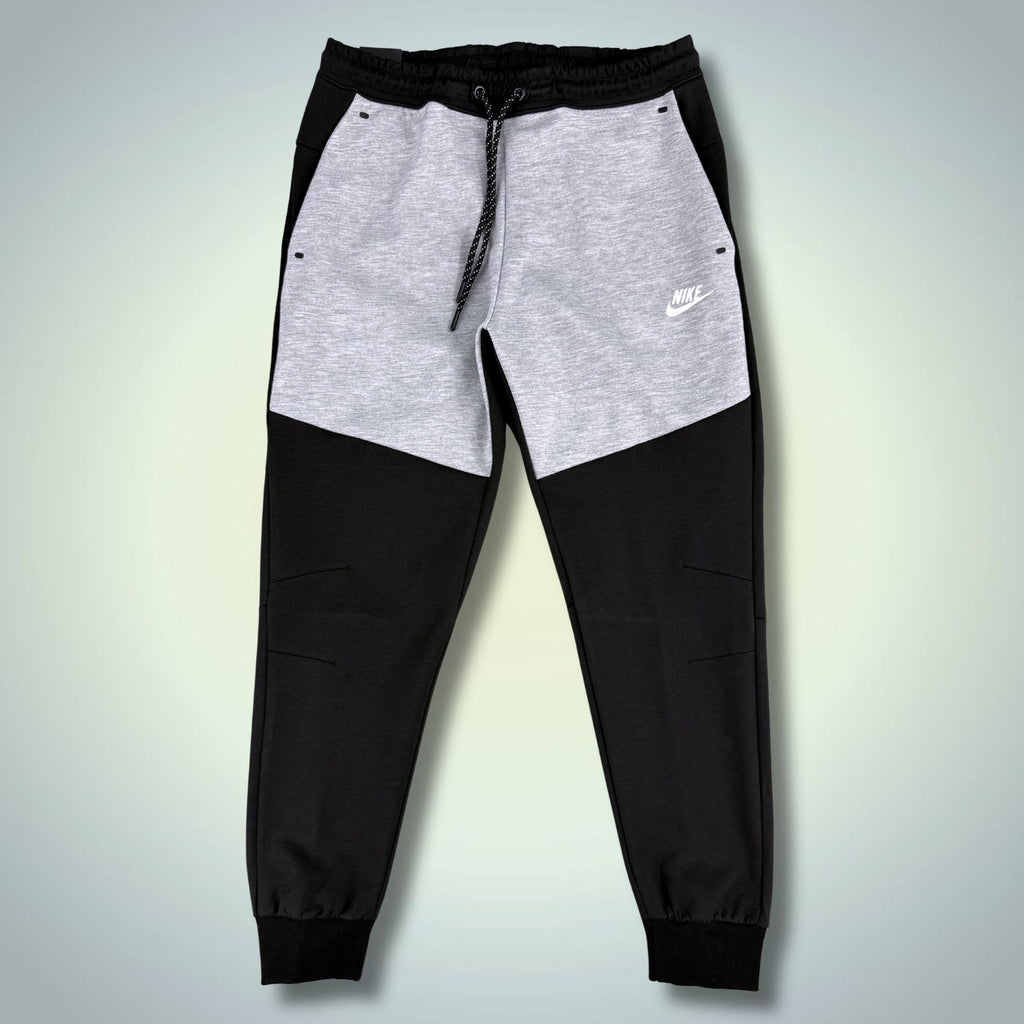 Nike Tech Fleece pánské sportovní kalhoty, černo-klasické šedé. Premium kvalita