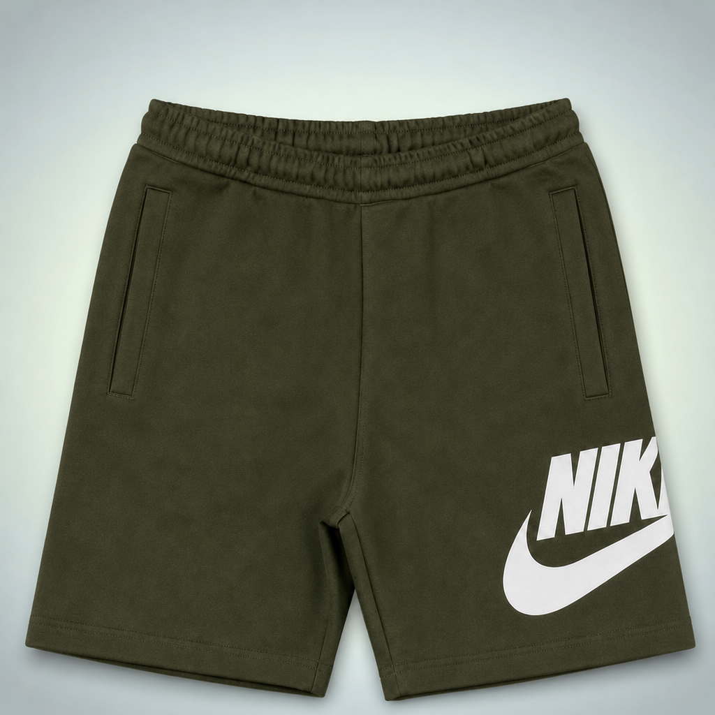 Nike Club Alumni pánské sportovní kraťasy, tmavě zelená s Jacquard Monogram. Premium kvalita