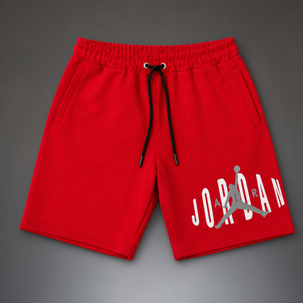 Air Jordan Fleece pánské sportovní kraťasy, Červená. Premium kvalita