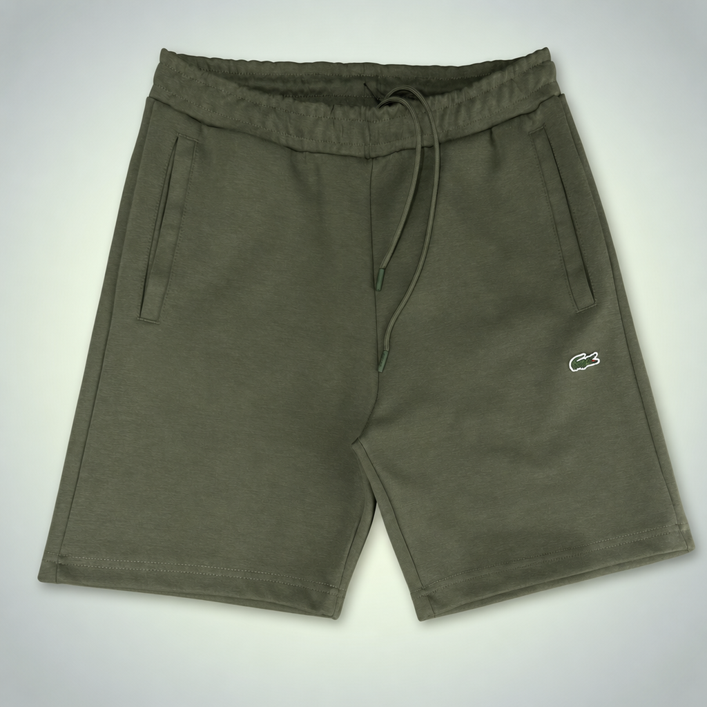 Lacoste Fleece pánské sportovní kraťasy, olivově zelená. Premium kvalita