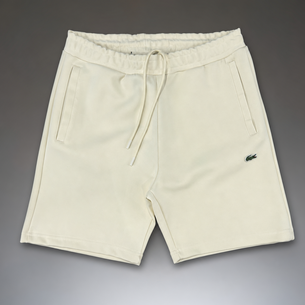 Lacoste Fleece pánské sportovní kraťasy, slonová kost. Premium kvalita