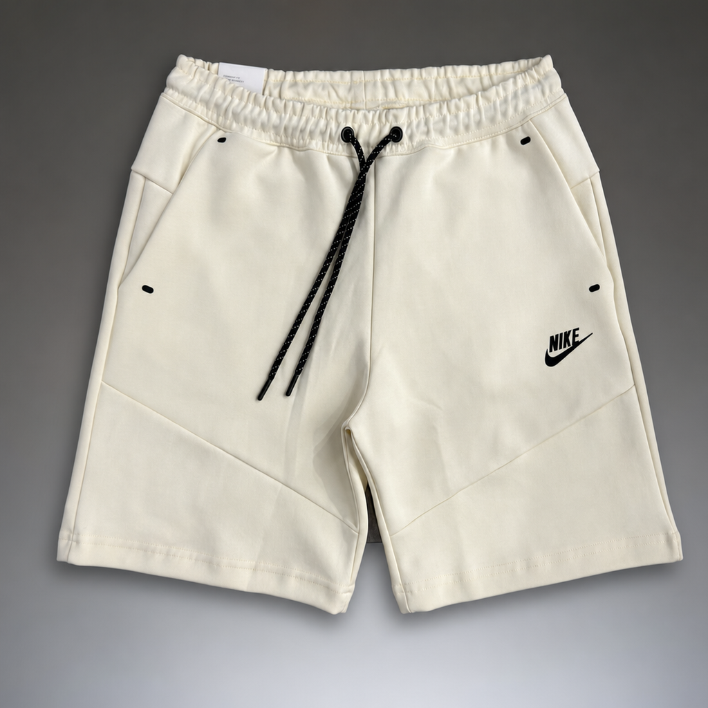 Nike Tech Fleece pánské sportovní kraťasy, slonová kost. Premium kvalita