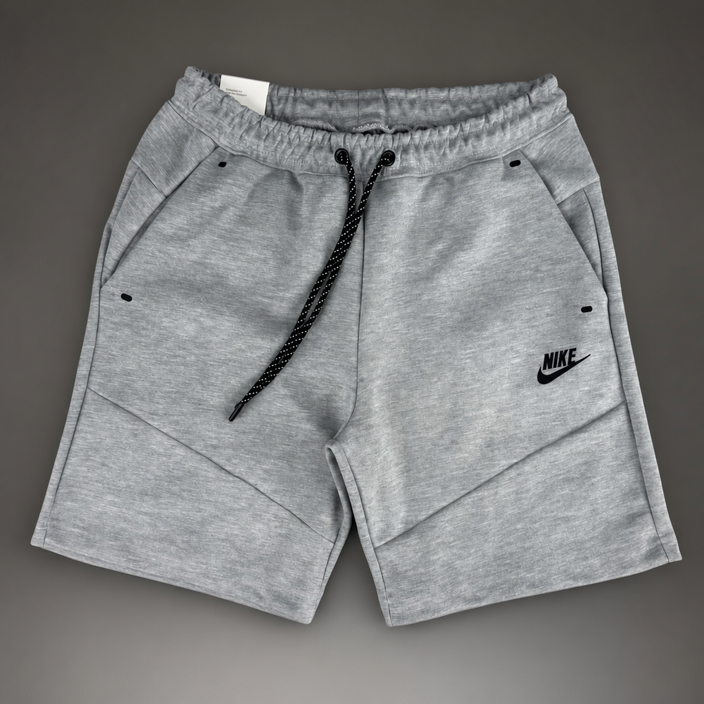 Nike Tech Fleece pánské sportovní kraťasy, klasická šedá. Premium kvalita